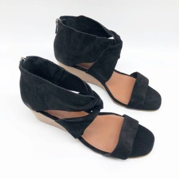 LUCKY BRAND Black Tammanee Wedge Sandal - Picture 2 of 5